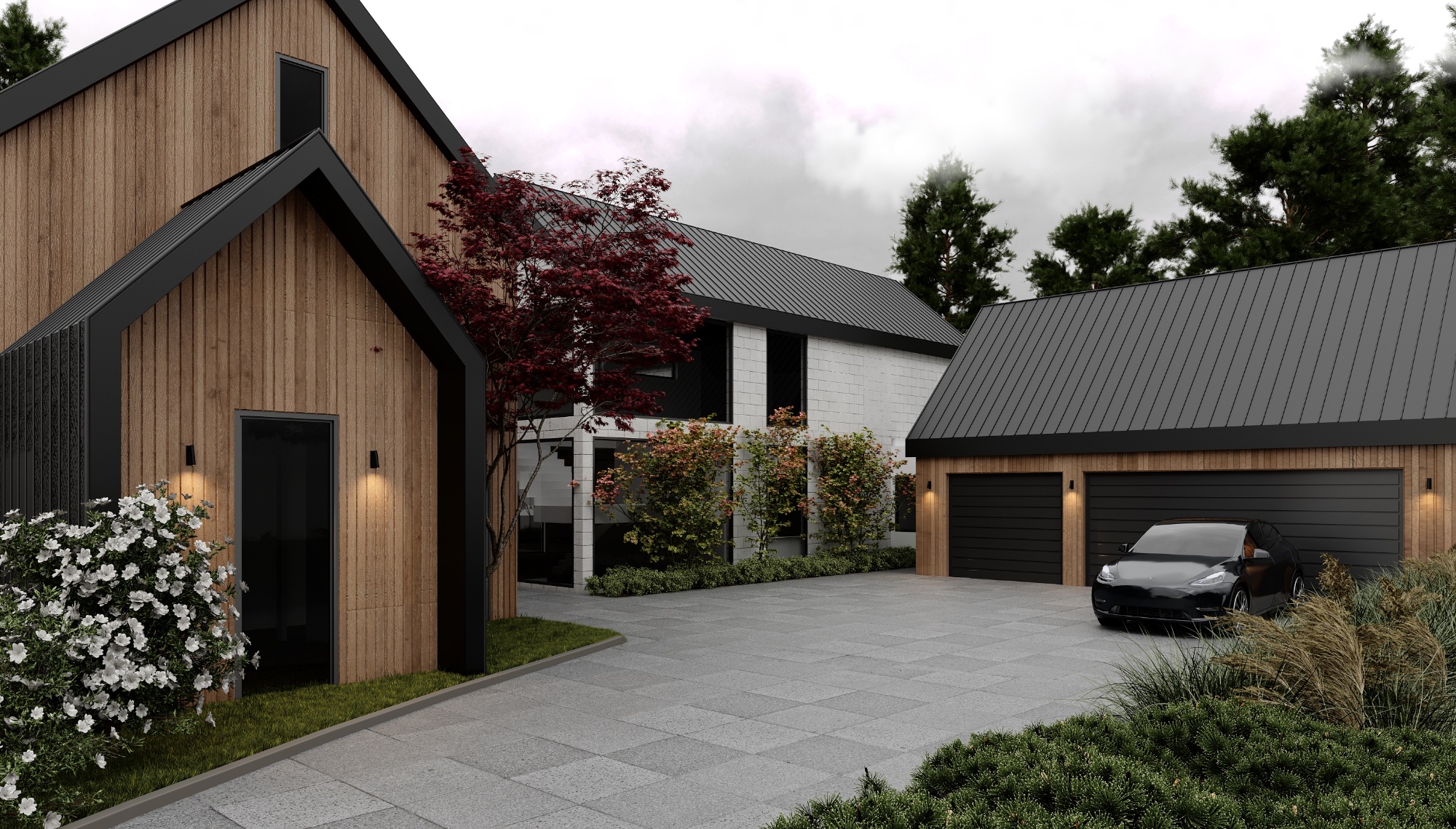 Stone driveway installation Sweden